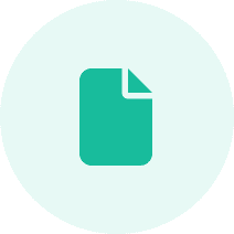 5 A green circle with an image of the letter i.